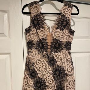 BCBG LYNNE black and pink lace dress. BRAND NEW!